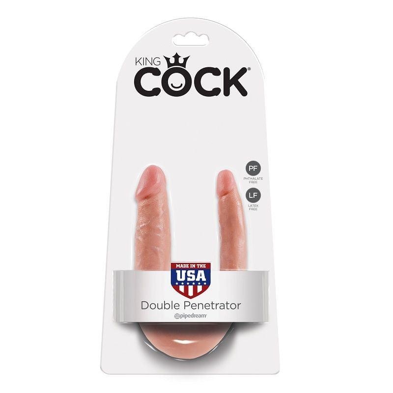 KING COCK - PICCOLO DOPPIO TROUBLE A FORMA DI U CARNE 12,7 CM