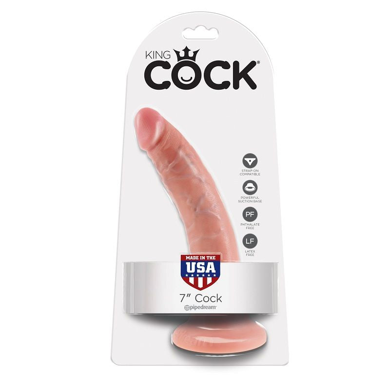 KING COCK - 7 DILDO CARNE 17,8 CM