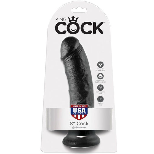 KING COCK - 8 DILDO SCHWARZ 20,3 CM