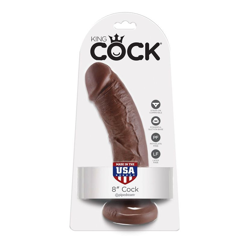 KING COCK - 8 DILDO BRAUN 20,3 CM