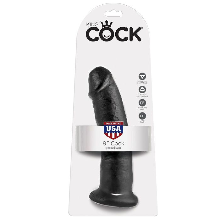 KING COCK - 9 DILDO NERO 22,9 CM