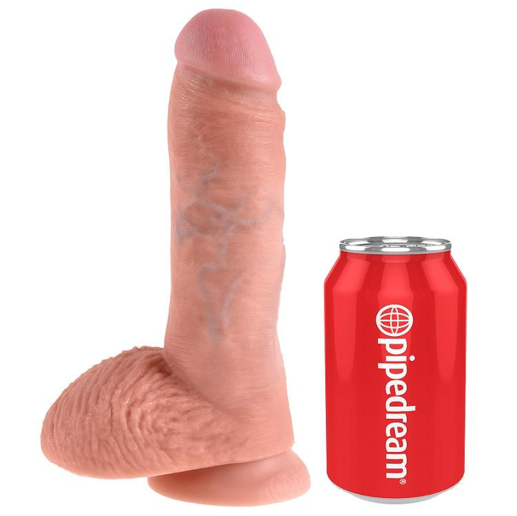 KING COCK - 8 DILDO FLESH CON PALLE 20,3 CM