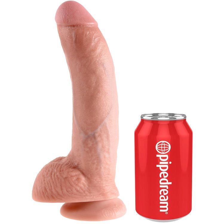 KING COCK - 9 DILDO FLESH MIT HODEN 22,9 CM