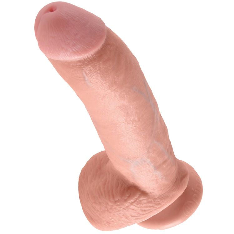 KING COCK - 9 DILDO FLESH CON PALLE 22,9 CM