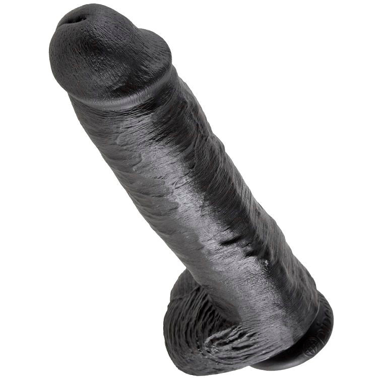 KING COCK - 11 DILDO SCHWARZ MIT HODEN 28 CM