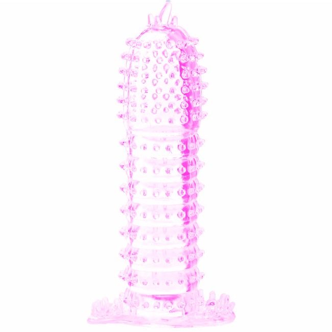 BAILE - GUAINA PER PENE CON PUNTI STIMOLANTI ROSA 14 CM