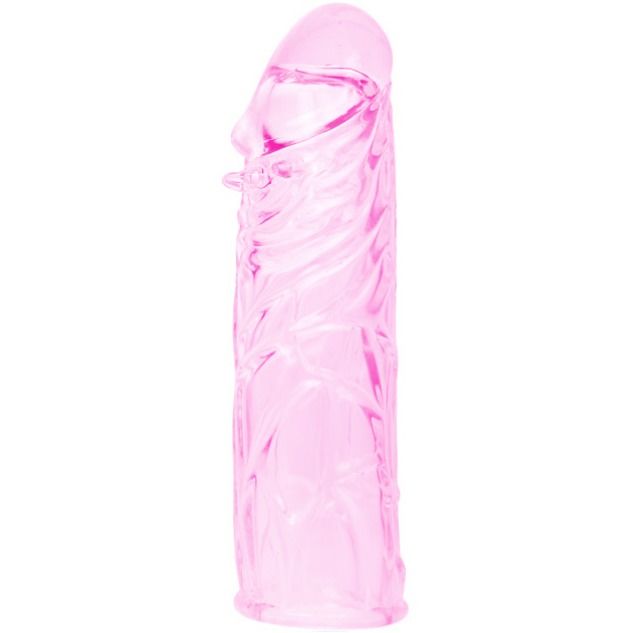 BAILE - COPERTURA PER PENE IN SILICONE STIMOLANTE ROSA 13 CM