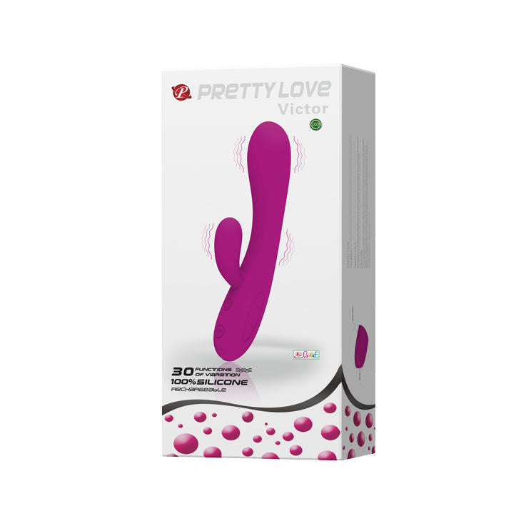 PRETTY LOVE - VIBRATORE SMART VICTOR CON STIMOLATORE CLITORIDEO