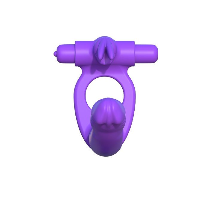 FANTASY C-RINGZ - SILIKON-DOPPELVIBRATOR RABBIT