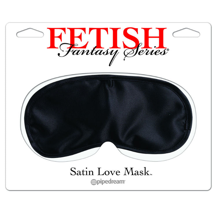 SERIE FETISH FANTASY - MASCHERA D'AMORE IN SATIN NERO