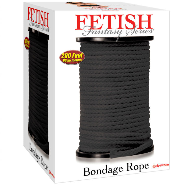 SERIE FETISH FANTASY - SERIE BONDAGE CORDA NERA 60,96 METRI