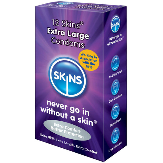 SKINS - PRESERVATIVI EXTRA LARGE CONFEZIONE DA 12