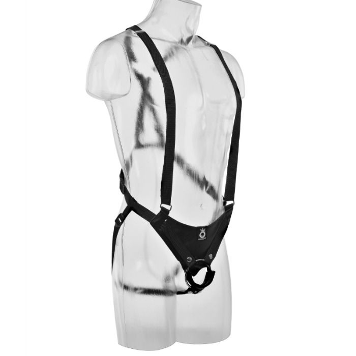 KING COCK - 30,5 CM HOHL STRAP-ON-SUSPENDER-SYSTEM - HAUTFARBE