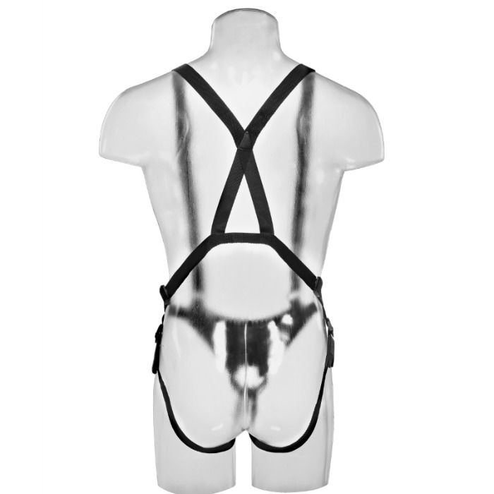 KING COCK - 30,5 CM HOHL STRAP-ON-SUSPENDER-SYSTEM - HAUTFARBE