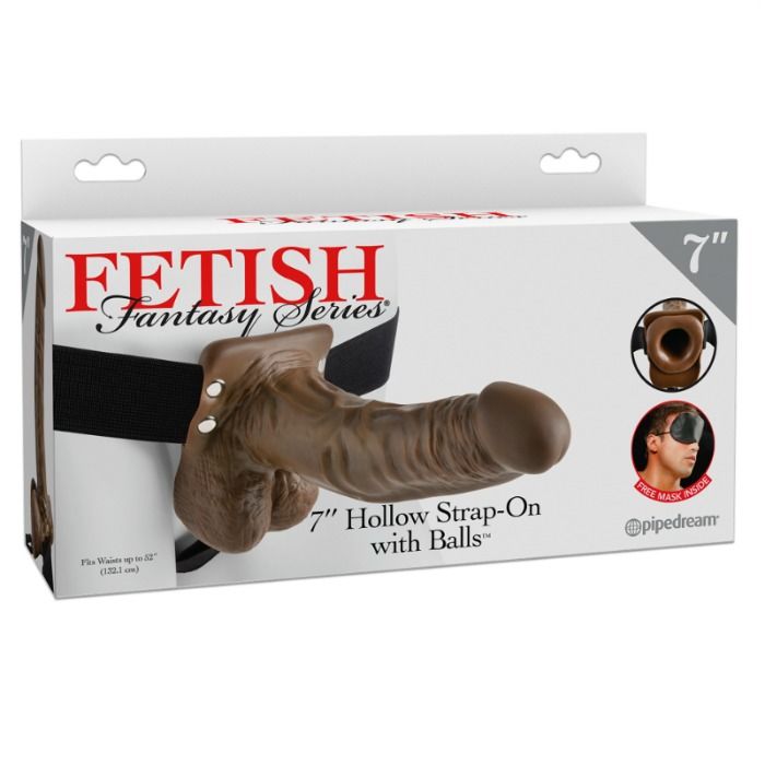 SERIE FETISH FANTASY - SERIE 7 HOLLOW STRAP-ON CON PALLE