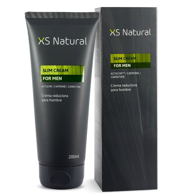 500 COSMETICS - XS NATURAL CREAM PER UOMO. CREMA SNELLENTE E BRUCIAGRASSI PER RIDURRE IL GRASSO ADDOME