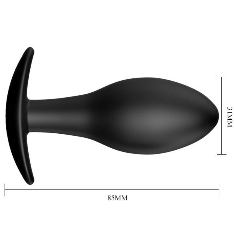 PRETTY LOVE - ANAL PLUG SILIKON ANKER 8,5 CM SCHWARZ