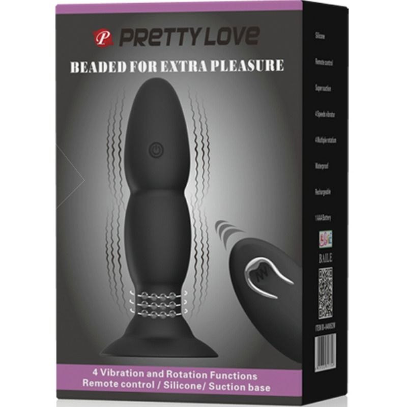 PRETTY LOVE - VIBRATORE A SPINA E ROTAZIONE CON TELECOMANDO