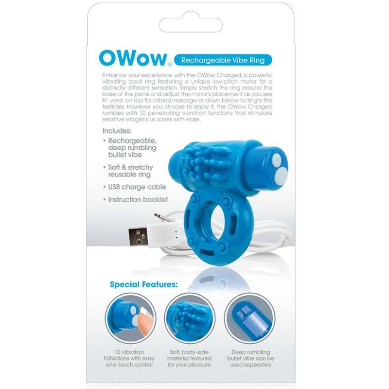 SCREAMING O - RING VIBRATOWOW WIEDERAUFLADBAR BLAU