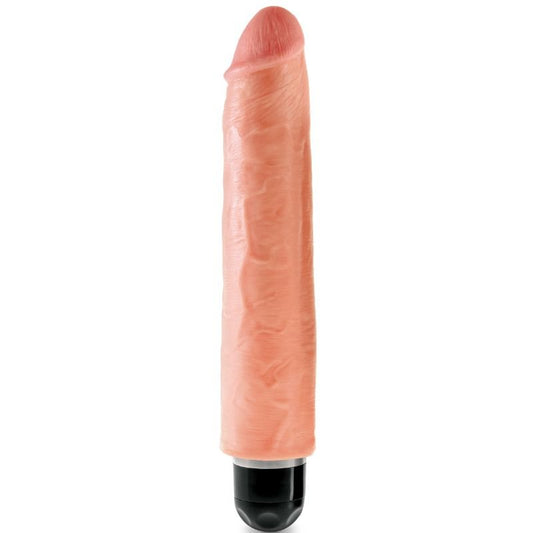 KING COCK - 25.4 CM VIBRATING STIFFY FLESH