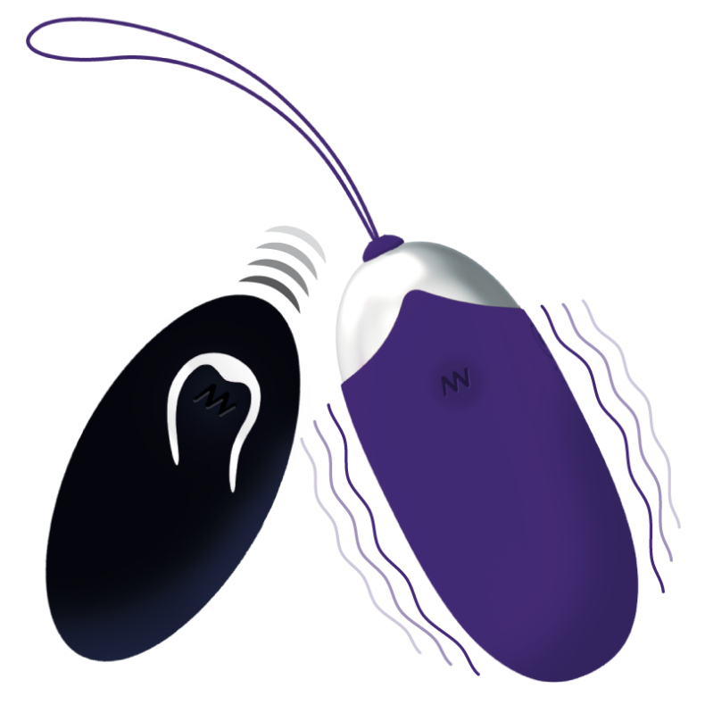 INTENSE - FLIPPY II VIBRATING EGG WITH REMOTE CONTROL PURPLE