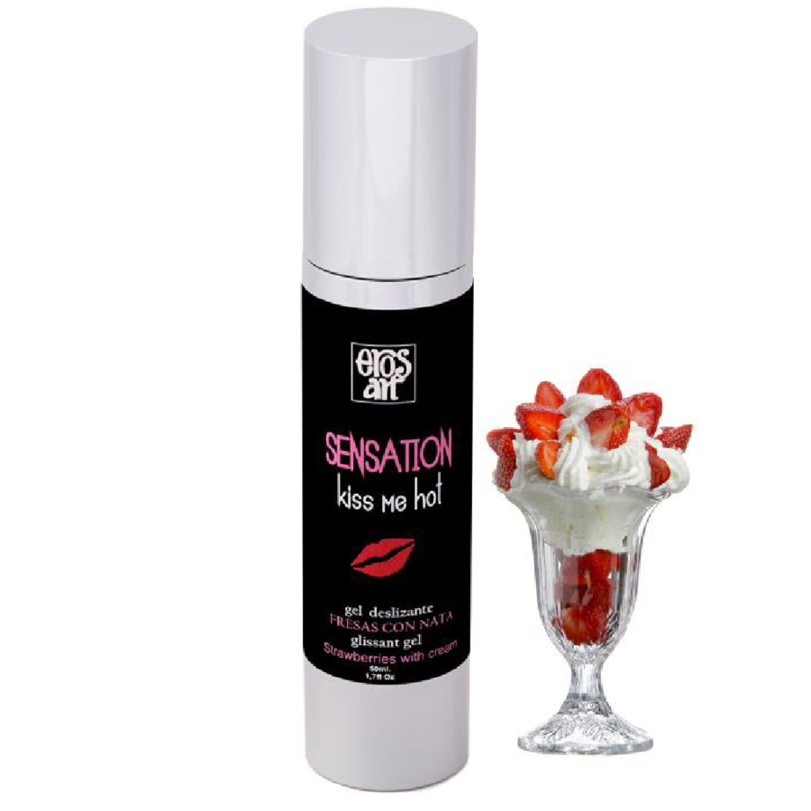 EROS-ART - SENSATTION LUBRIFICANTE NATURALE FRAGOLE CON PANNA 50 ML