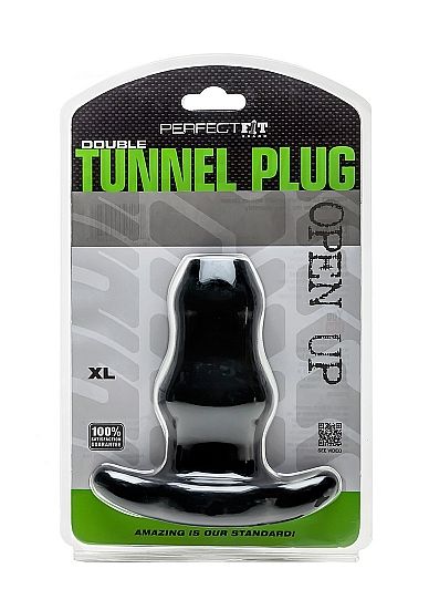 PERFECT FIT BRAND - DOPPIO TUNNEL PLUG XL LARGE NERO