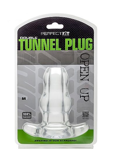 PERFECT FIT BRAND - DOPPELTUNNELPLUG MITTELKLAR