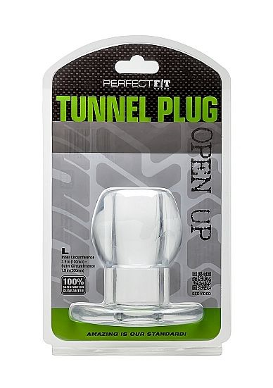 PERFECT FIT BRAND - ASS TUNNEL PLUG SILICONE CLEAR L