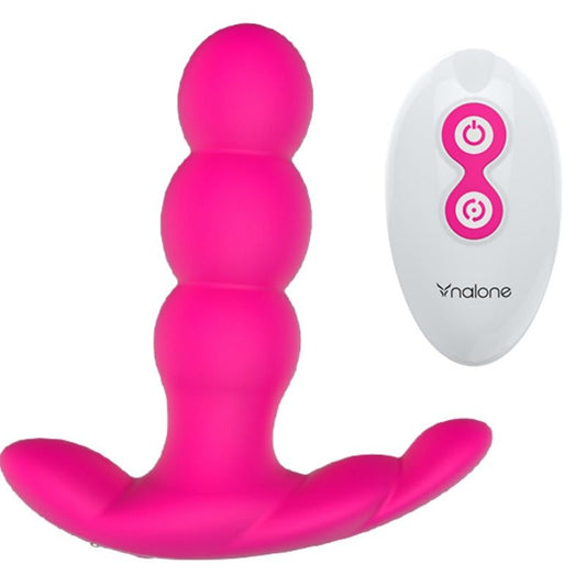 NALONE - VIBRATORE ANALE PERLA TELECOMANDO NERO