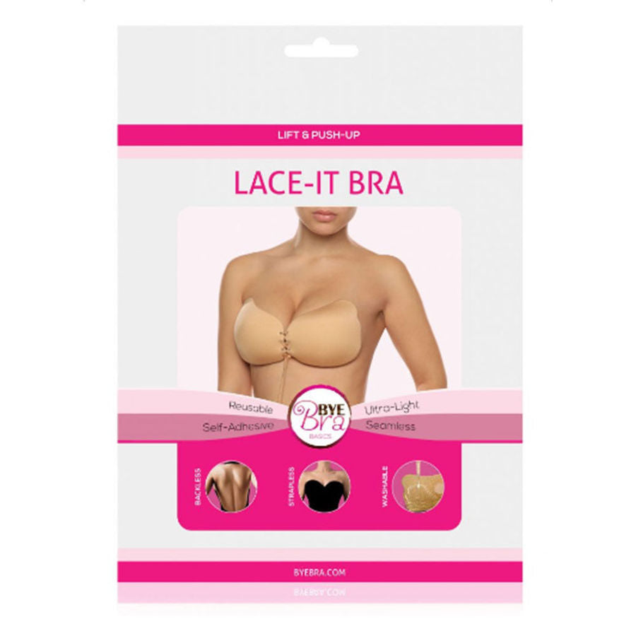 BYE-BRA - LACE-IT ENHANCEMENT PUSH-UP BEIGE COPPA A