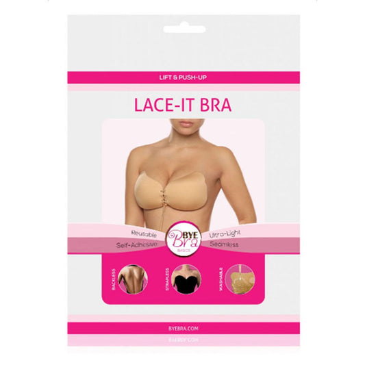 BYE-BRA - LACE-IT ENHANCEMENT PUSH-UP BEIGE COPPA A