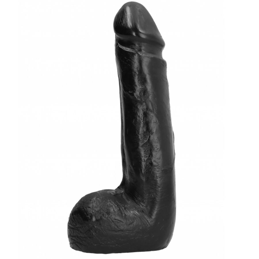 TUTTO NERO - DILDO REALISTICO NERO MORBIDO 20 CM