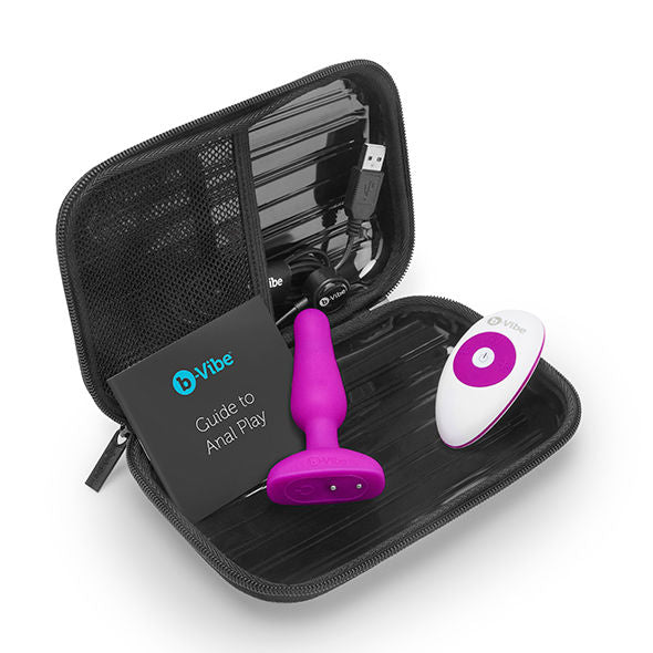 B-VIBE - ANALSTECKER FÜR NOVICE MIT FERNBEDIENUNG PINK