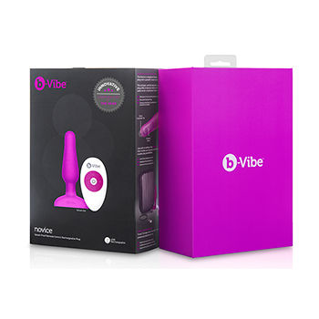 B-VIBE - NOVICE TELECOMANDO PLUG ANALE FUCSIA