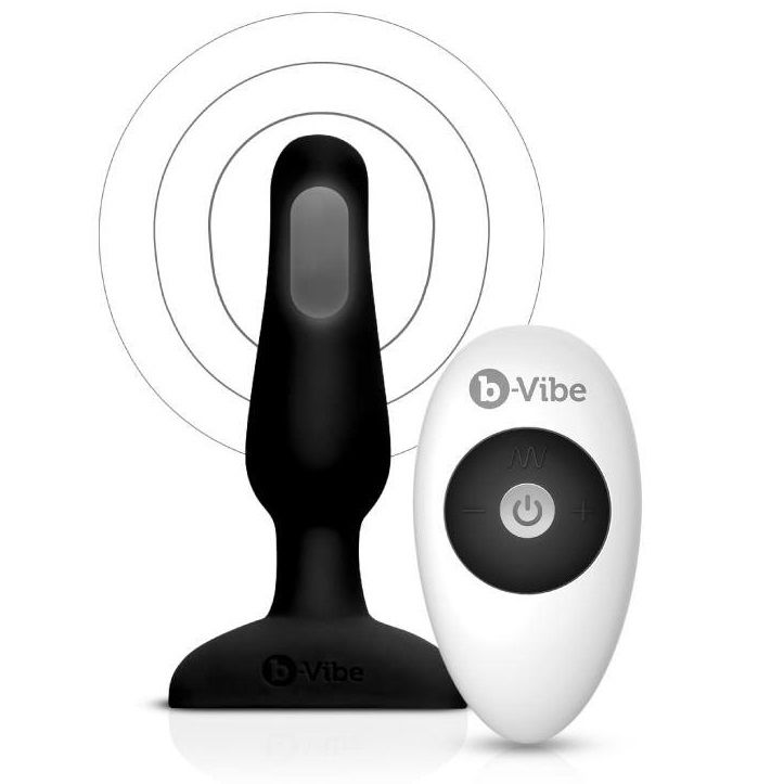 B-VIBE - NOVICE FERNBEDIENBARER ANALSTECKER SCHWARZ