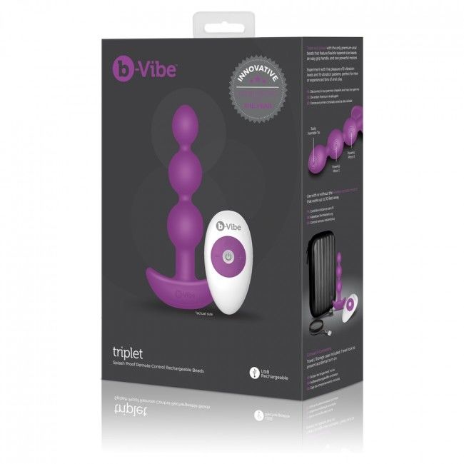 B-VIBE - PERLINE ANALI CONTROLLATE A DISTANZA TRIPLET ROSA