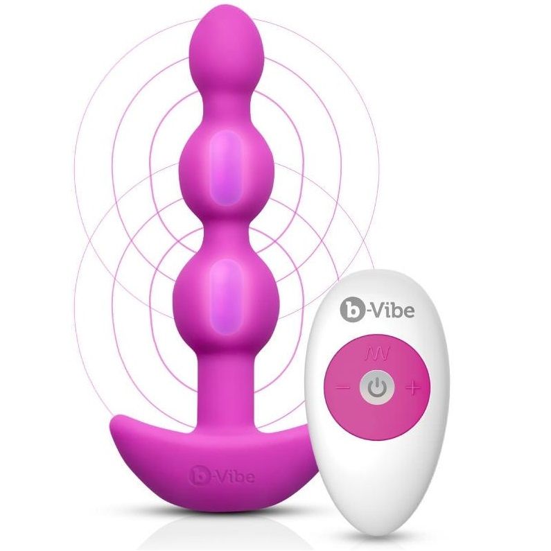 B-VIBE - PERLINE ANALI CONTROLLATE A DISTANZA TRIPLET ROSA