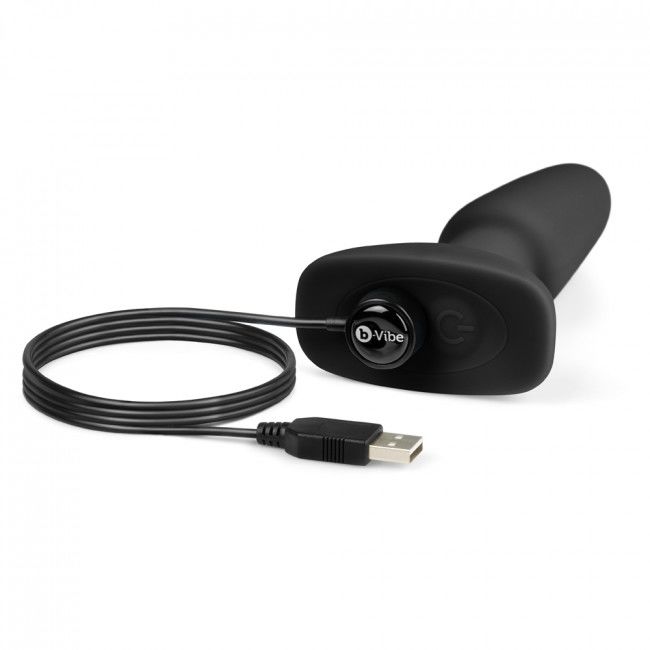 B-VIBE - RIMMING TELECOMANDO PLUG ANALE 2 NERO