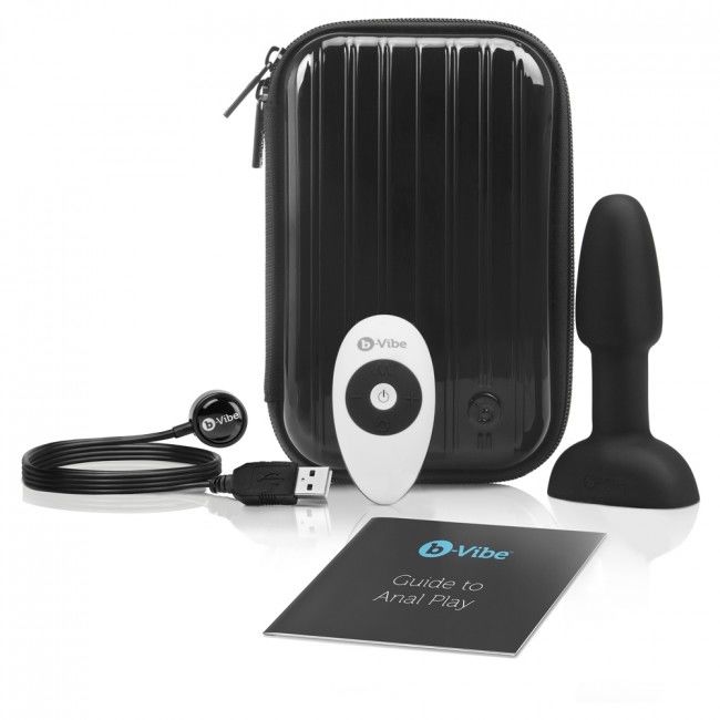 B-VIBE - RIMMING FERNBEDIENUNG ANAL PLUG PETITE SCHWARZ