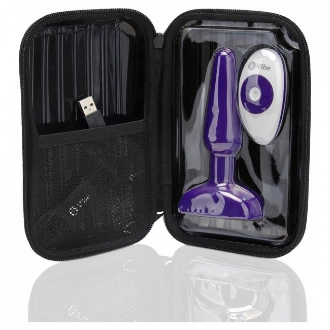 B-VIBE - TRIO TELECOMANDO PLUG ANALE LILLA