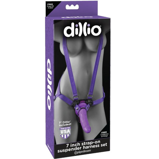 DILLIO - 7-ZOLL-STRAP-ON-HOSENTRÄGER-HARNESS-SET