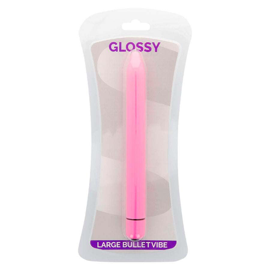 GLOSSY - VIBRATORE SLIM ROSA SCURO