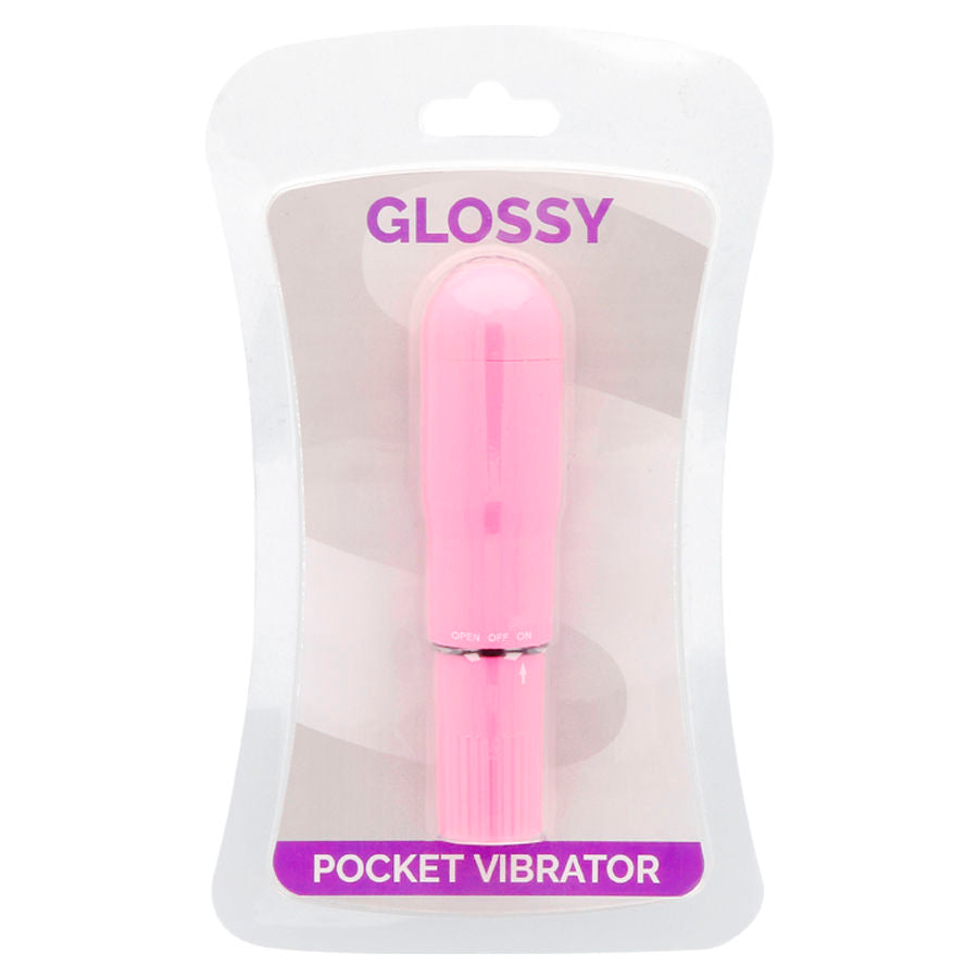 GLOSSY - VIBRATORE TASCABILE ROSA SCURO