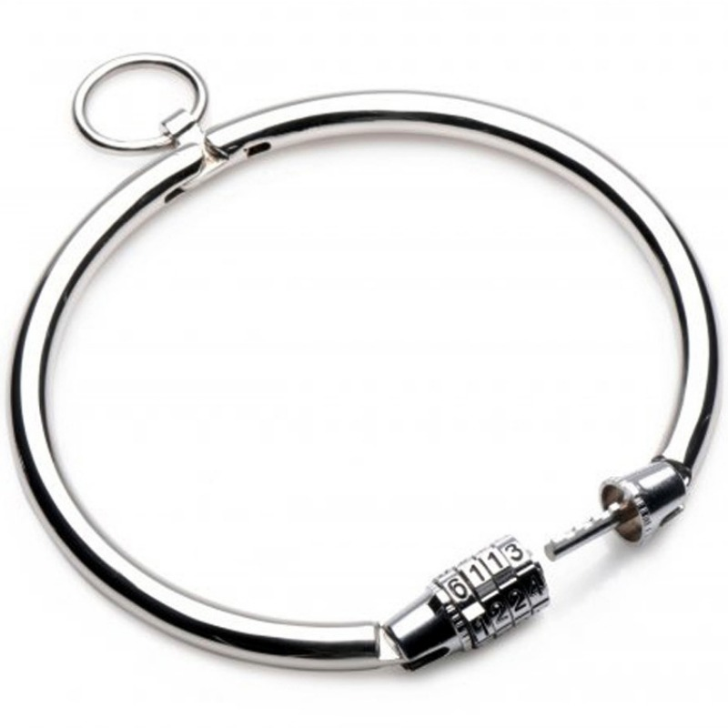 METAL HARD - COLLANA IN METALLO CHIUSURA A COMBINAZIONE 12 CM