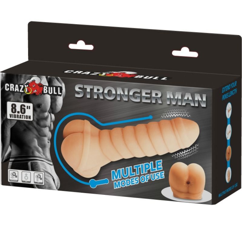 CRAZY BULL - MULTIFUNKTIONS-PENIS 21,8 CM