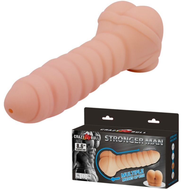 CRAZY BULL - MULTIFUNKTIONS-PENIS 21,8 CM