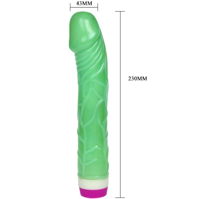 BAILE - VIBRATORE WAVES OF PLEASURE 23 CM VERDE