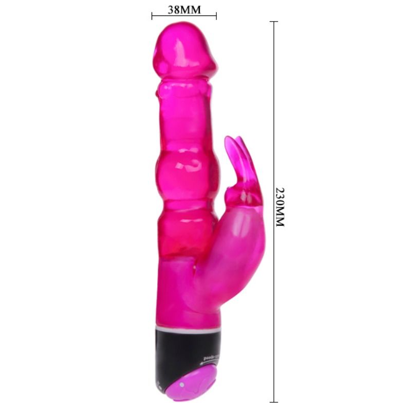 BAILE - WAVES OF PLEASURE FANTASY VIBRATOR WITH RABBIT 23 CM