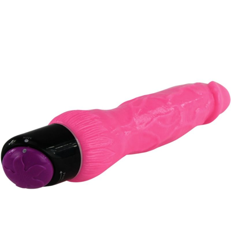 BAILE - COLORFUL SEX REALISTIC VIBRATOR PINK 24 CM